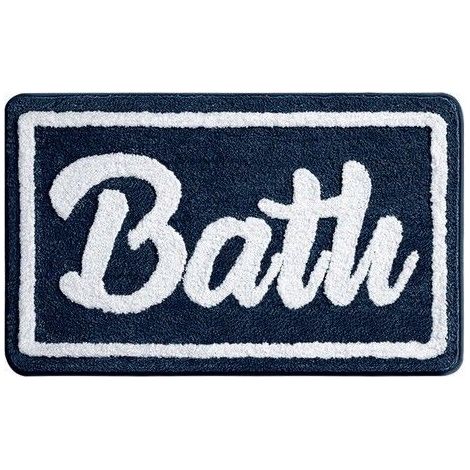 Tapis de bain Tapis absorbant de salle de bain épaissi -Bleu marine 5080cm (1/4)