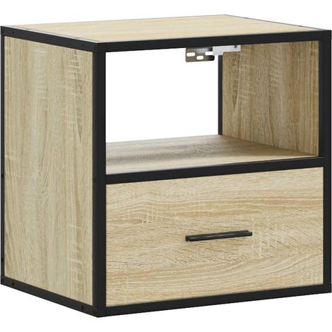 Maison Exclusive - Wand-Nachttisch Sonoma-Eiche 40x31x39,5 cm