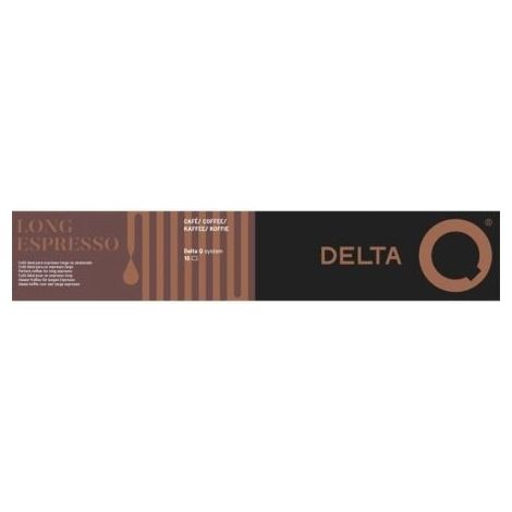 Cápsula Delta Delta Q-Long Espresso para cafeteras Delta/ Caja de 10
