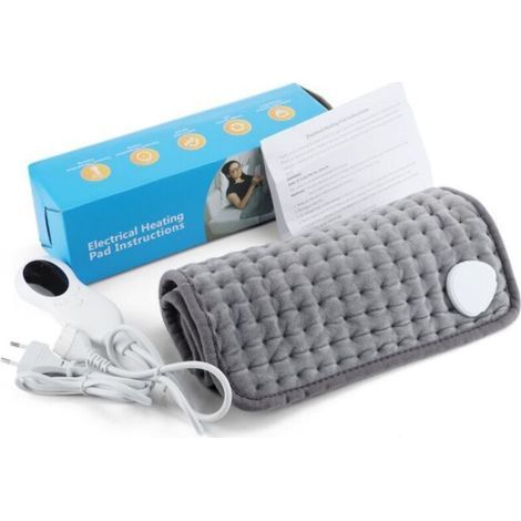 Couverture chauffante Coussin chauffant pour la maison coussin chauffant électrique gris chauffant à 10 vitesses norme européenne (1/5)