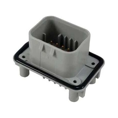 Connettore AmpSeal femmina 14 vie grigio da circuito stampato con pin dorato