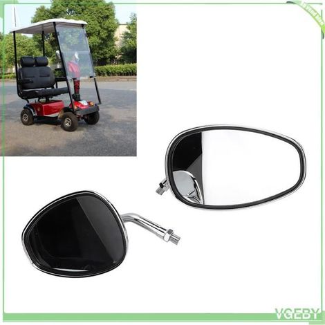 Fafeicy miroir réfléchissant de scooter de mobilité Rétroviseur de Scooter de mobilité en Acier Inoxydable manutention elingue (1/5)