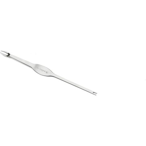 De Buyer 4687.00 – Set di 4 forchette doppi a Mollusco Grigio Acciaio Inossidabile 1 X 1 X 1 Cm