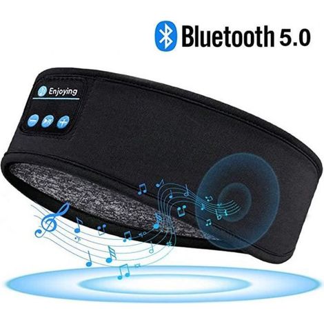 Ecouteur Sommeil Cadeaux pour Homme Femme - Masque de Nuit Bandeau Bluetooth Cadeaux Homme Noel, Haut-Parleurs Stéréo HD Intégrés Ca (1/4)