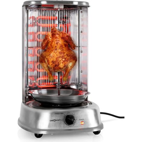 Kebap Master Vertikalgrill 1800W Edelstahl inkl. Spieß Set (1/5)