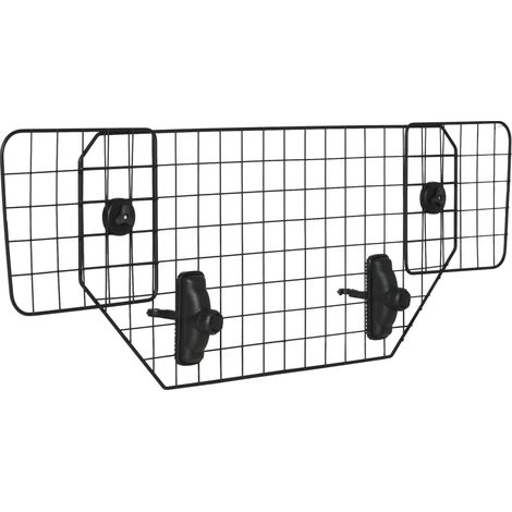 Grille barrière auto universelle pour chien, protection sécurité ajustable 90-120 cm, noir (1/5)