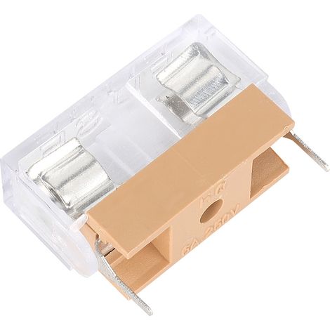 Lot de 20 porte-fusibles Fusehold de haute qualité avec couvercle transparent, compatibles avec les fusibles 520. (1/5)