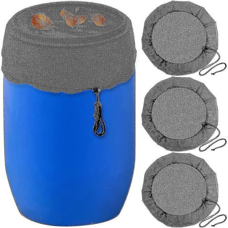 Lot de 3 filets de protection pour récupérateurs d'eau de pluie, seaux et réservoirs, outil de récupération d'eau de pluie pour jardin extérieur (1/5)