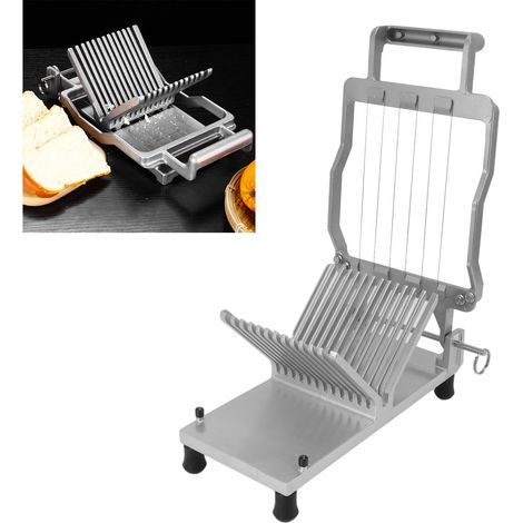 Trancheuse à pain et à fromage professionnelle, en acier inoxydable, trancheuse à fromage manuelle pour toasts, épaisseur 20 mm. (1/5)