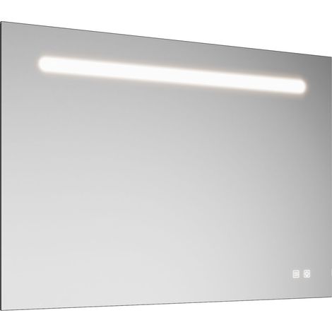 burgbad Eqio miroir lumineux avec éclairage LED, 1 interrupteur à