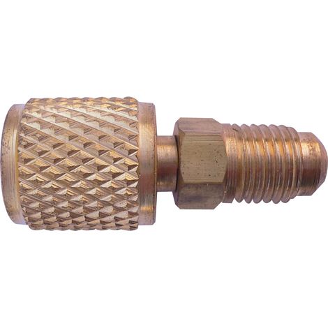 Tecnogas - Raccordo Di Collegamento Maschio 1/4" - Femmina 5/16 Per Gas Refrigerante