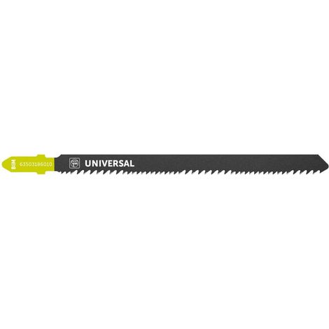 Lame de scie sauteuse Jig 26 AS pour usage universel BIM 110 T1.8-2.5 UNI SC. Pour bois et métal, bois dur, matières plastiques renforcées de fibres, aluminium, bois avec clous. VE=5 pcs. (1/5)