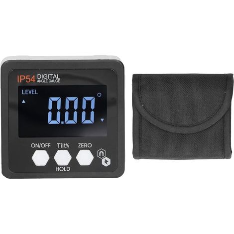 IP54 4x90° Digital Angle Finder Digital Level Box Angle Gauge Protractor with Magnetic and LCD Display
