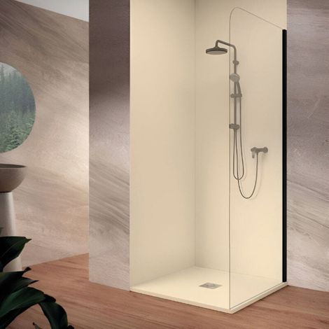 Panneau d'habillage mural pour douche NEXO crème 80 x 80 cm