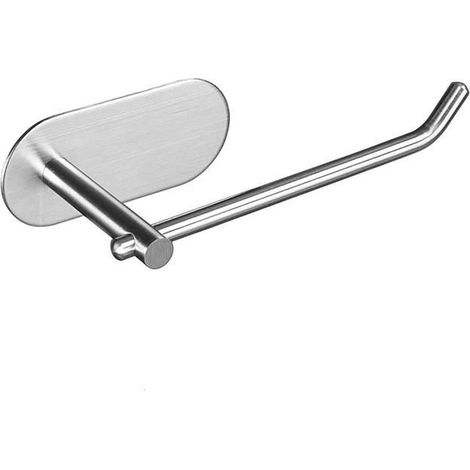 Porte-Papier HygiéNique AdhéSif Porte-Rouleau de Papier Toilette Auto-AdhéSif pour Bâton de Cuisine de Salle de Bain sur le Mur en (1/4)