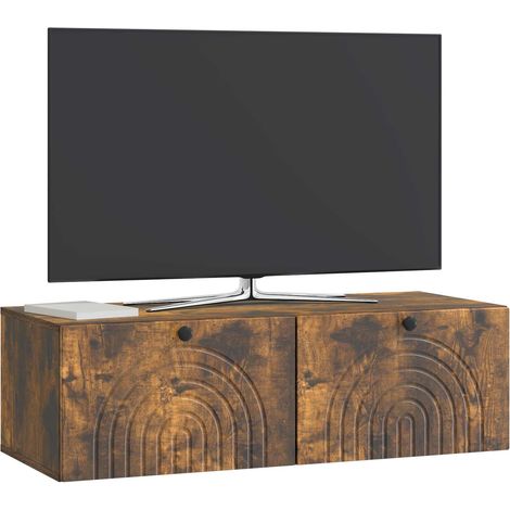 Maison Exclusive - Wandmontierter TV-Schrank Geräucherte Eiche 99
