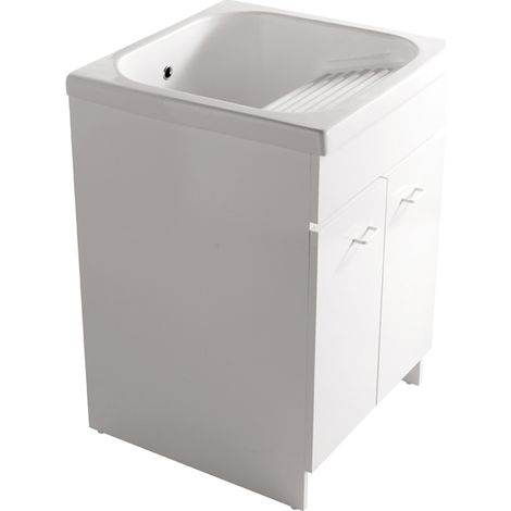 Mobile Osiride a terra cm. 60x60 a due ante, con lavatoio con (1/2)
