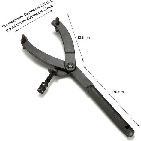 Professioneller Verstellbarer Schlüssel + Zündmagneten-Abzieher – Reparaturkit für Motorroller-Riemenscheibe (mit Verriegelungshalter) – Langlebiges Mechanisches Werkzeug (1/5)