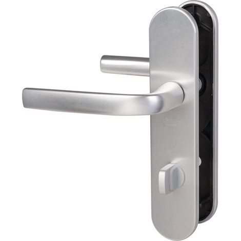 Poignée de porte intérieure - Logio - Vachette - Gris argent - Condamnation - 165 mm