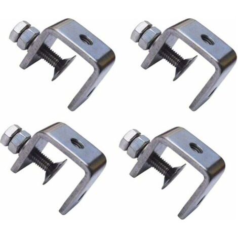 4 Pièces En Acier Inoxydable 304 Pinces En Forme De U En Forme De C étau Pinces à Bois Pinces Robustes En Forme De C Avec Une Large Ouverture De Mâchoire