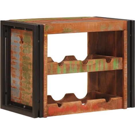 Wine Rack Brown 60 x 45 x 33 cm Solid Reclaimed Wood vidaXL