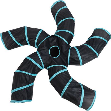 Tunnel pliable pour animaux de compagnie avec 5 fonctions, grand et durable, pour furets et rats