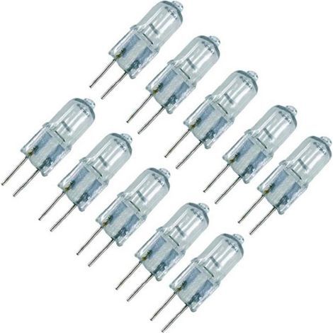 Lot de 10 ampoules halogènes G4, 6V, 20W, transparentes. (1/5)