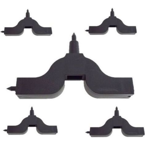 Punzón para tubos, 5 piezas de 3 mm/4 mm, herramienta de perforación para tuberías de riego por goteo. (1/5)