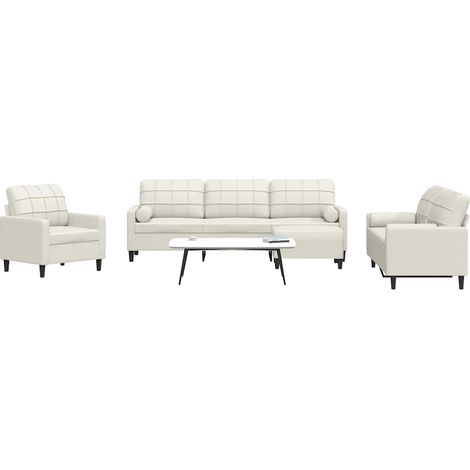 vidaXL Ensemble de canapés 4 pcs avec coussins et traversins velours (1/5)