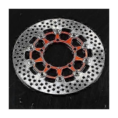 Disques de frein universels uniques 20057mm/22070mm/26060mm pour motos/scooters/motos sportives/vélos, disques de frein usinés CNC pour Yamaha, Honda, Suzuki, KTM (Style A 260 Orange) (1/5)