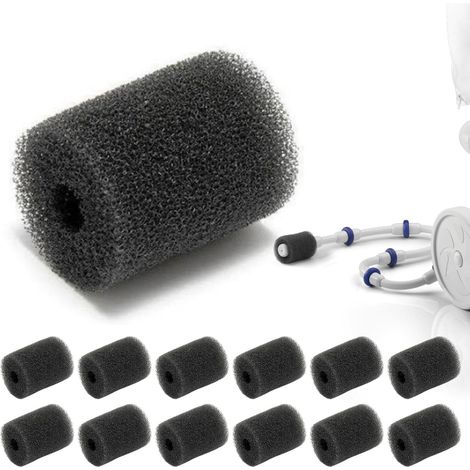 12-teiliges Set Schaumstoffbürsten für Poolroboter (Modelle 180, 280, 360, 380, 480, 3900)  Poolreinigungszubehör, kompatibel mit 180, 280, 360, 380, 480, 3900, 7,3 x 4,3 x 1,4 cm (Schwarz) (1/5)