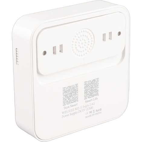 Capteur température humidité Tuya WiFi智能 maison bureau hôtel écran LCD 2.9" rétroéclairé date heure App contrôle à distance alarme USB batterie 600mAh (1/5)