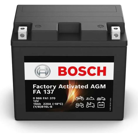 Batería de Moto Bosch FA137 (YB16L-B) 19Ah 220A 12V (1/5)