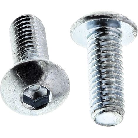 Vis à six pans creux, M3 x 8mm, tête Vis bombée à tête creuse hexagonale, en Acier ( Prix pour Boîte de 100 )