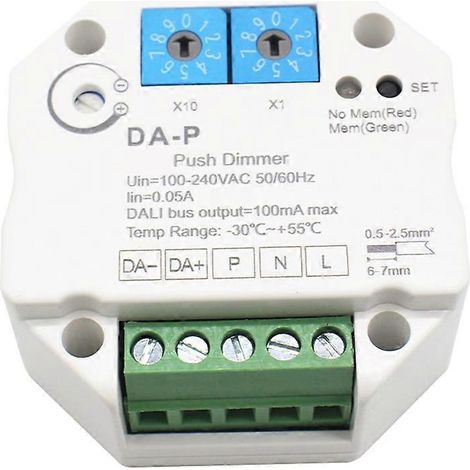 LED-Dimmer mit Druckknopf, 110 V, 220 V, 240 V, mit Speicherfunktion (1/5)
