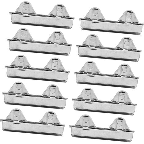 10 pièces guide de sol pour porte en verre, inox (1/5)