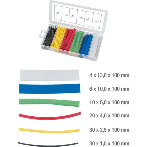 Surtido de fundas termocontraíbles 100 piezas (1/3)