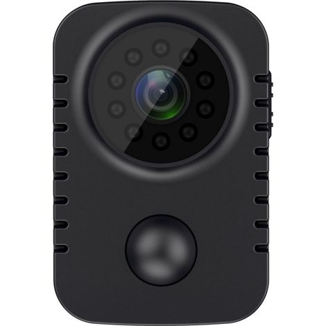 SJLERST MD29 Mini Caméra HD 1080p, Caméra Portable Infrarouge Grand Angle, Caméra Infrarouge PIR Prise de Vue en Perspective à la Première Personne (1/5)