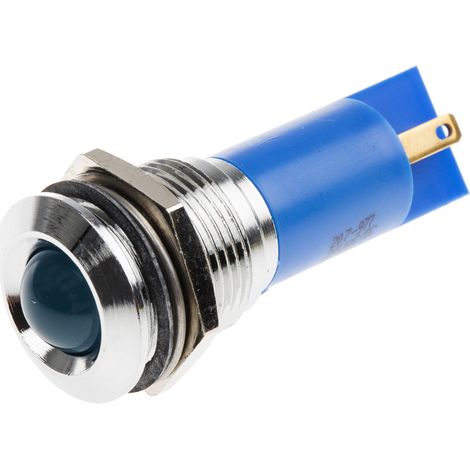 Voyant LED lumineux Bleu RS PRO, dia. 16mm ( Prix pour 1 )
