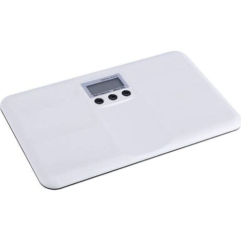 Pèse Bébé Électronique Balance Numérique Portable pour Cuisine Animaux Bijoux Plate-Forme 150 kg Large Écran Rétroéclairé Arrêt Automatique Haute Précision Piles Fournies