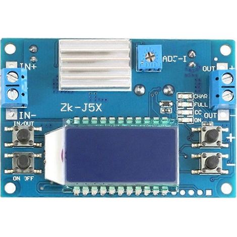Einstellbares Abwärtswandler-Netzteilmodul, 4,5 A, mit einstellbarer Konstantspannung und -stromstärke sowie LCD-Anzeige, 6,5–36 V, 50 W (1/5)