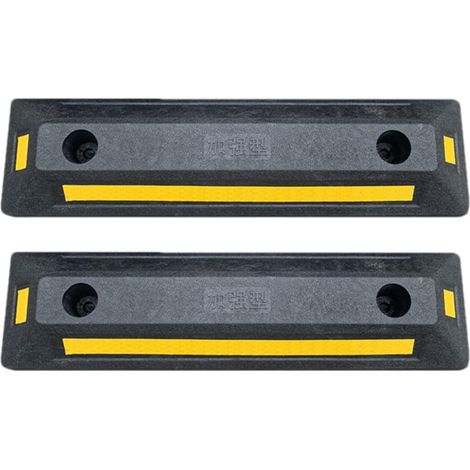 Butée de roue de garage en caoutchouc robuste pour voitures, camions, bus, remorques, camping-cars et chariots élévateurs (1/5)