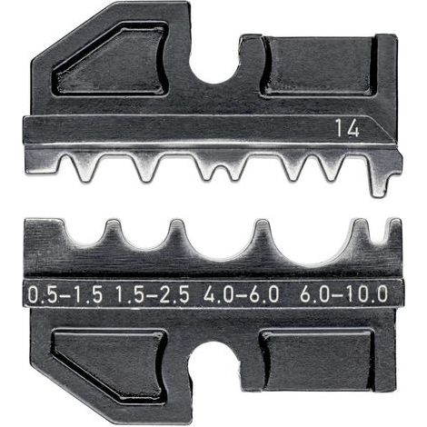 Knipex 97 49 14 Matrice à sertir pour connecteurs à sertir non-isolés, pour connecteurs de jonction non-isolés, pour ra