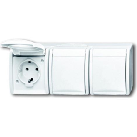 Busch-Jaeger BUSCH JAEGER 2084-0-0712 - CEE 7/3 - 2P+E - Blanc - IP44 - 250 V - 16 A (2300/3 EW-54)