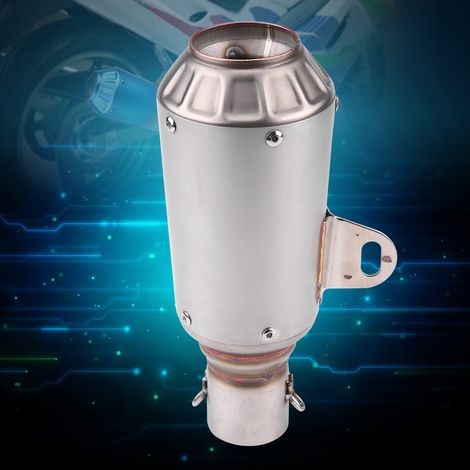 Pot d'échappement General Motorcycle, embout en acier inoxydable couleur titane (1/5)