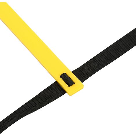 Échelle d'agilité pour l'entraînement de vitesse et le travail des jambes, outil d'exercice pour le football (13 barreaux) (1/5)