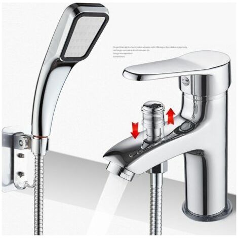 Tigrezy Mitigeur de douche Robinet de douche robinet monotrou à double usage chaud et froid Alliage,Robinet de bassin chaud et froid avec douche douche douche douche double usage single hole valve de (1/3)