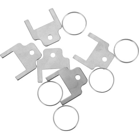 Ensemble de 5 clés avec anneaux en fer pour distributeur papier toilette et d'essuie-mains 770301 (1/5)