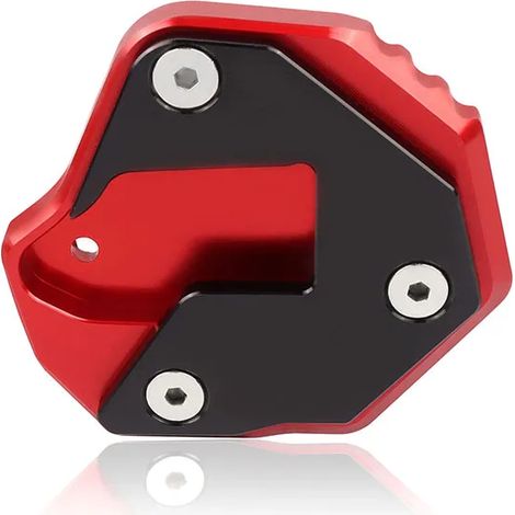 (Rouge) Compatible avec SUZUKI HAYABUSA GSX1300R GSX-R 1300 2007-2021 Moto - Béquille latérale CNC - Extension de béquille - Plaque de support maxpower (1/4)
