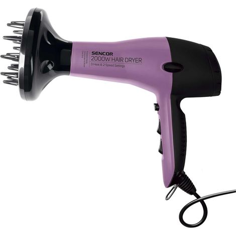 SENCOR SHD 6700VT Haartrockner Schwarz und Rosa 2000W 1 Stück. (1/5)